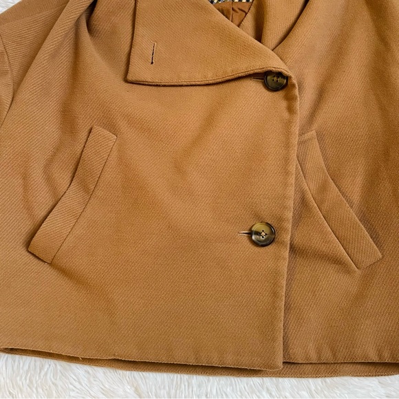 Anthropologie Sascha Asymmetrical Button-Front Coat Jacket - Picture 8 of 9